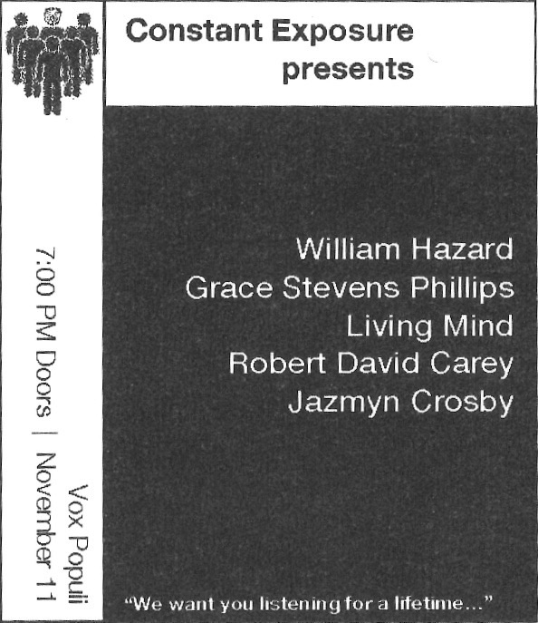 Constant Exposure event flyer
